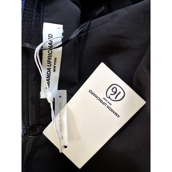 Amanda Uprichard Strapless Oscar Dress Womens S Blue Floral Mini Bubble New - Picture 5 of 6